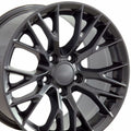 17 inch Rim fits 97-04 Chevrolet Corvette C6 ZR1 Satin Black Wheel Direct Fit