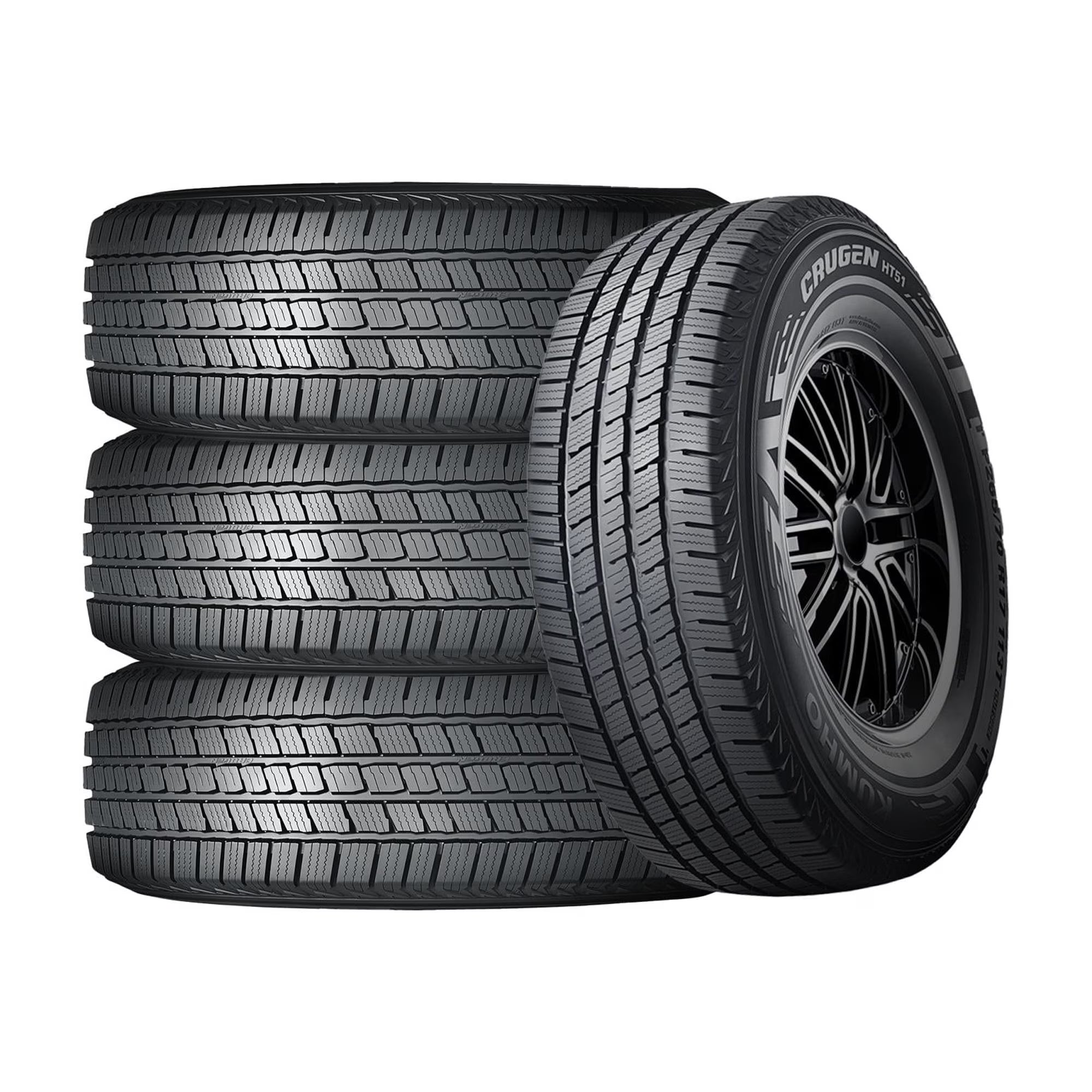 Set of 4 Kumho Crugen HT51 265/65R17 112T Tires Fits: 2005-15 Toyota Tacoma Pre Runner, 2000-06 Toyota Tundra Limited