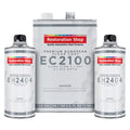 Restoration Shop 1.5 Gallon Ultra Flow Premium European Clearcoat Auto Paint Kit, 2.1 VOC - 1 Gal. Urethane Clear, 2 Qts Hardener, 2:1 Ratio - Professional High Gloss Automotive Car Refinish Coating