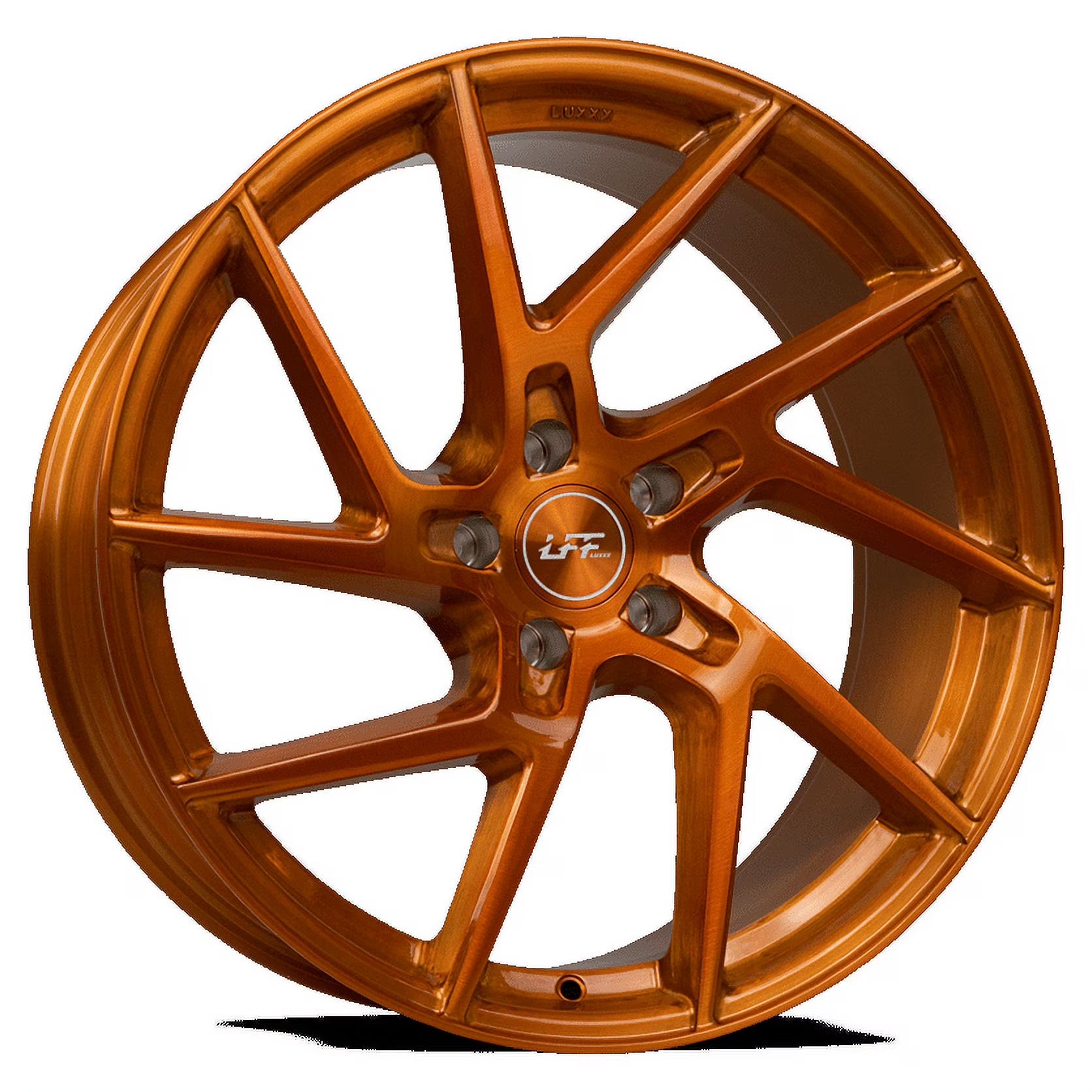 LUXXX LFF Alloy Rims LFF-02 LEON 20X9 5X114.3 +33 73.1 Full Brushed Sunset Orange LSJP2
