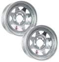 eCustomrim 2-Pack Trailer Rim Wheel 15X5 5 Lug On 4.5  Center Galvanized Spoke