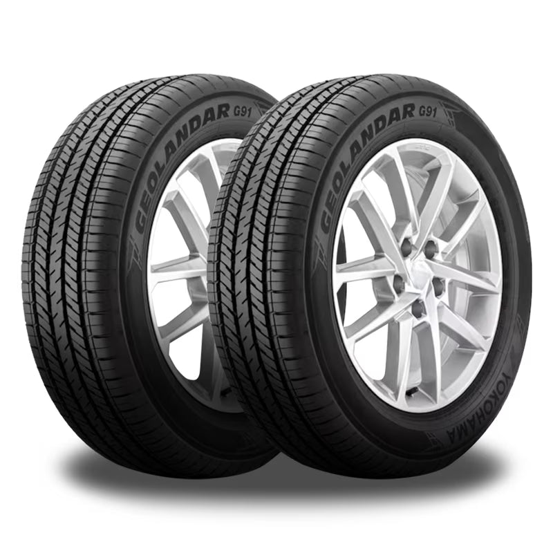 2 Yokohama Geolandar G91F / FV 225/60R17 98H All Season Truck SUV CUV Tires 110193233 / 225/60/17 / 2256017