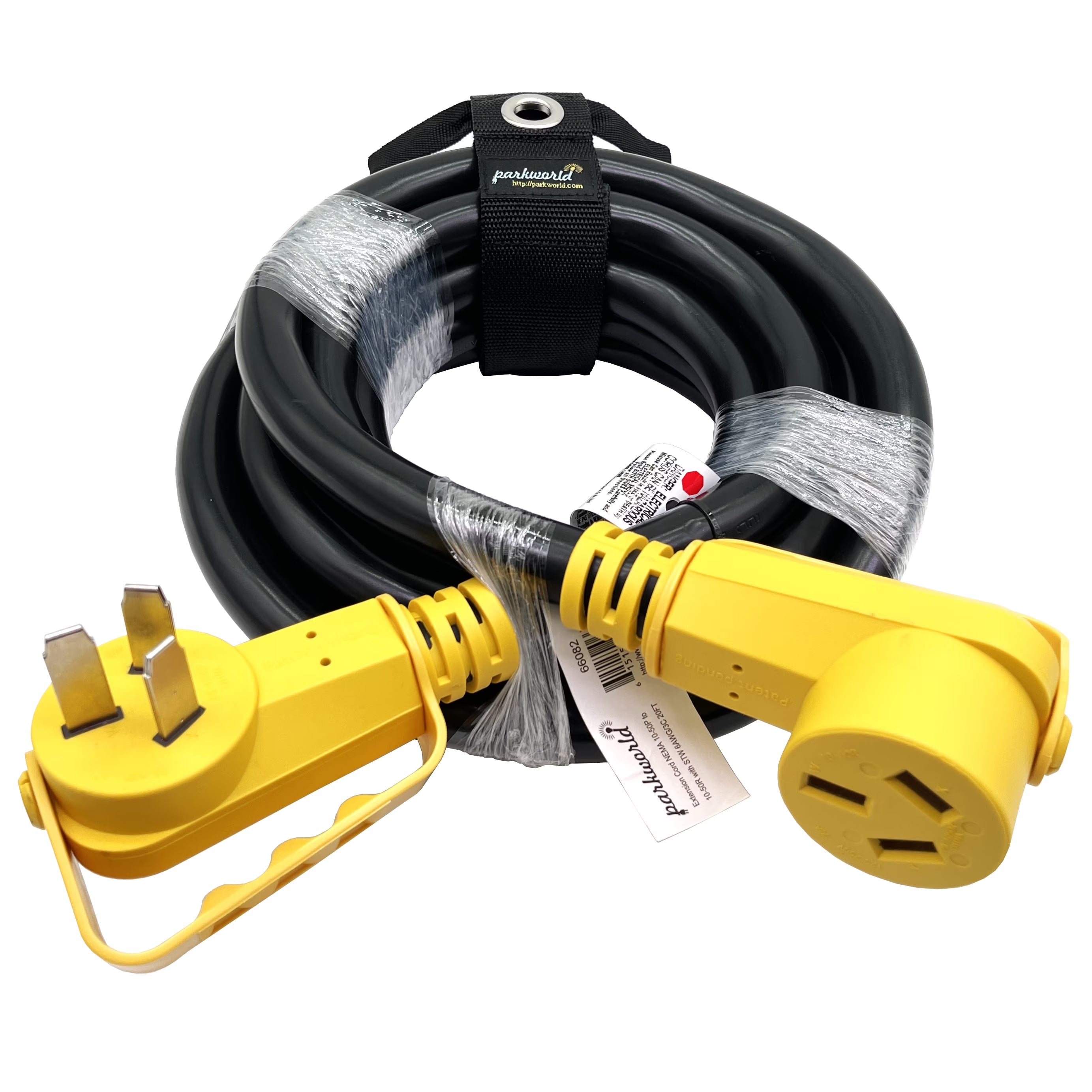 Parkworld 66082 NEMA 10-50 Extension Cord for Industrial Range, Stove, Oven and EV Charger, 3-Prong, 50 AMP, 250 Volts, 12500 Watts (20FT)