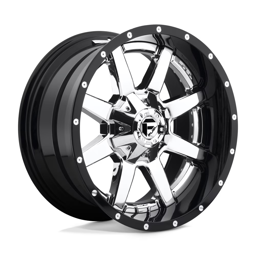 Fuel 2PC Cast Aluminum Rim D260 24X14 6X135/5.5 CHR-PLATED-GBL -75MM, D26024409845