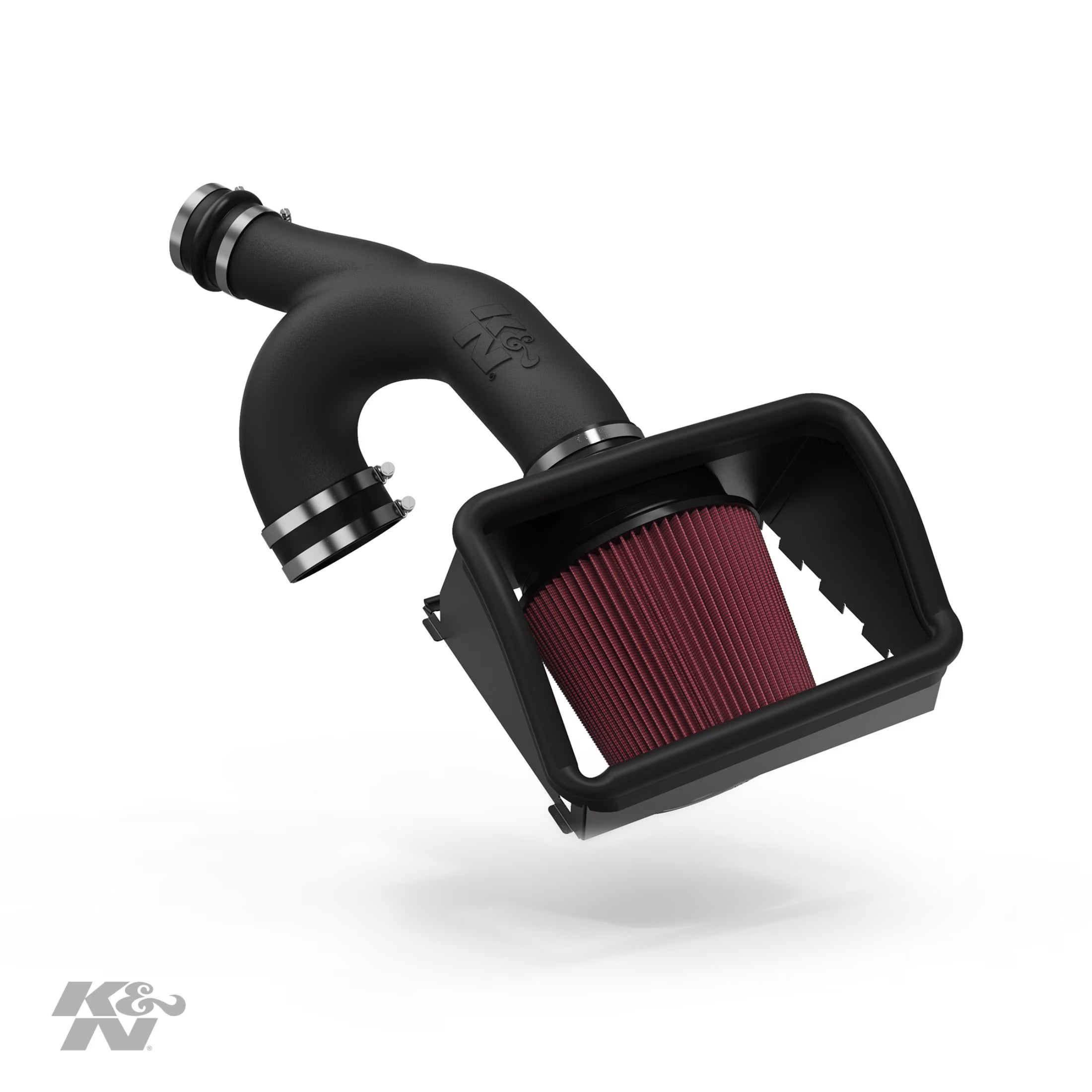 K&N Cold Air Intake Kit: High Performance, Guaranteed to Increase Horsepower: 2015-2019 Ford F150, 2.7L V6,63-2593