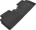 3D MAXpider Second Row Custom Fit All-Weather Floor Mat for Select Honda Civic Models - Kagu Rubber (Black)