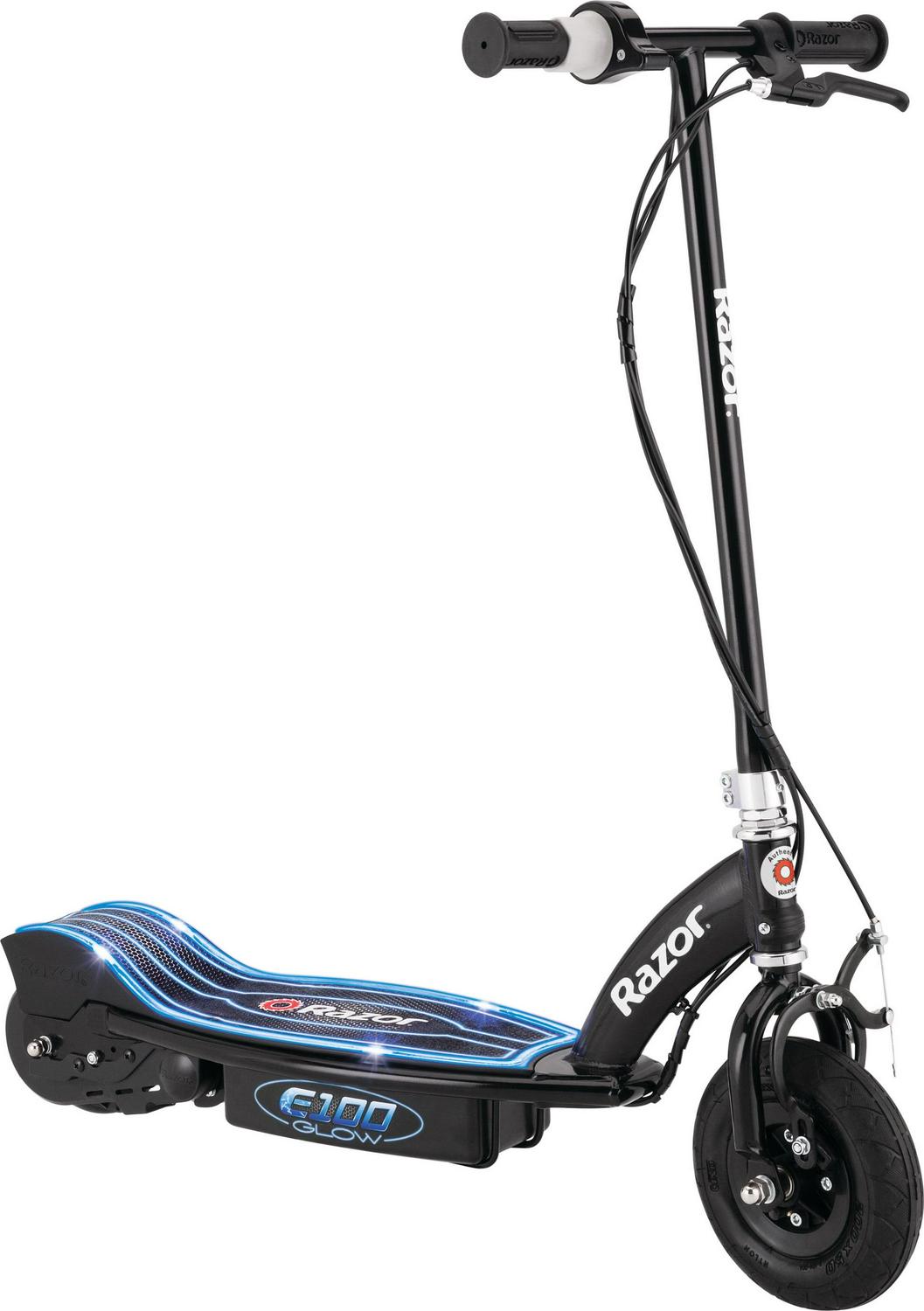 Razor E100 Glow Light-up Electric Scooter. up to 10 mph. Air-filled Front Tire. for Child Ages 8+