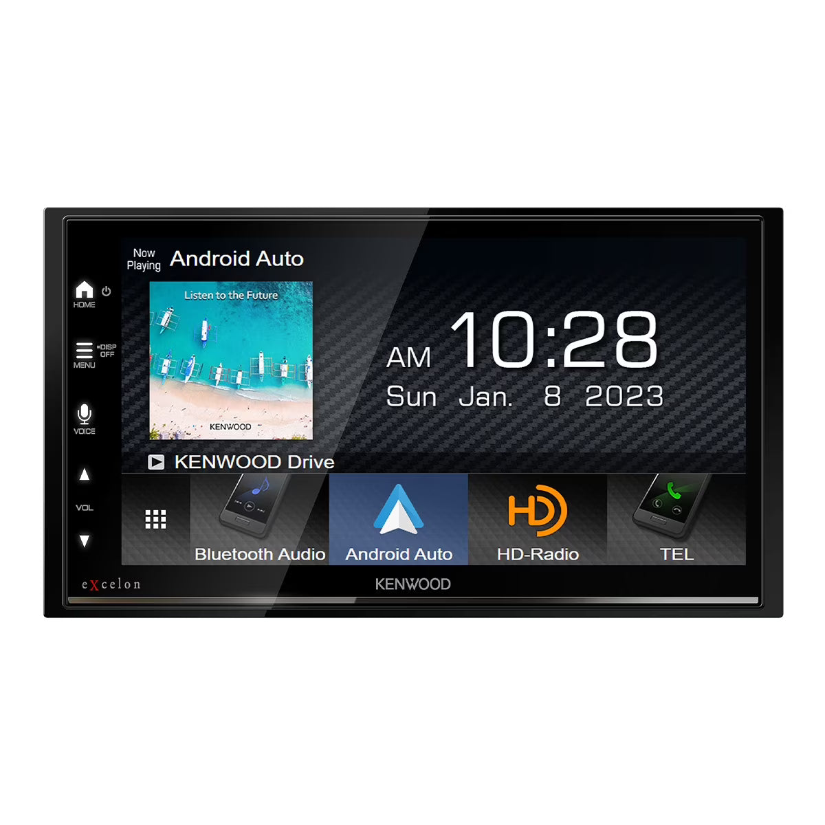 Kenwood DMX709S eXcelon 6.8  Digital Multimedia Bluetooth Touchscreen Receiver with Apple CarPlay,Andriod Auto, and HD Radio