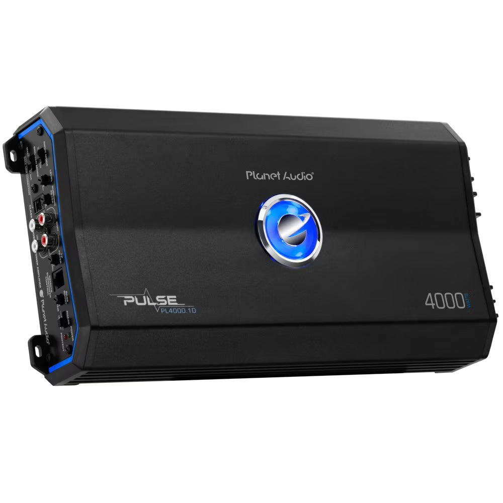 Planet Audio PL4000.1D Pulse Series Car Audio Amplifier 4000W Output, Monoblock, Class D, MOSFET