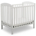 Delta Children NEW Gateway Mini Convertible Baby Crib with Mattress. Bianca White