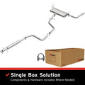 BRExhaust OE Replacement Exhaust System Kit 106-0259: Compatible with 2008-2012 Chevrolet Malibu 2.4L, 2008-2010 Chevrolet Malibu 3.5L, 2008-2009 Pontiac G6 2.4L, 2008-2009 Saturn Aura 2.4L