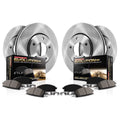 Power Stop Front and Rear Stock Replacement Brake Pad and Rotor Kit KOE6075 Fits 2017 Nissan Maxima