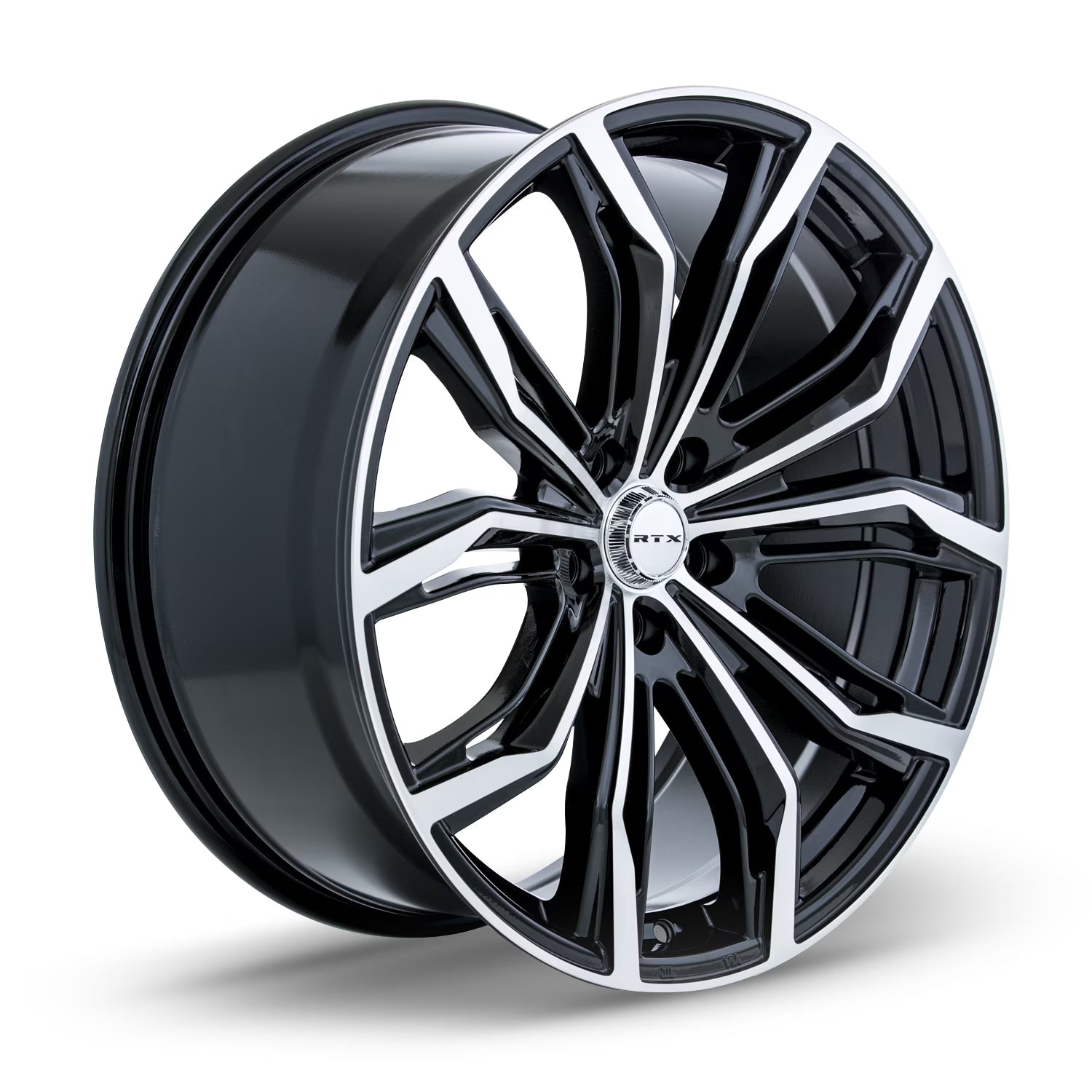 RTX Black Widow 16x7 5x114.3 ET40 CB73.1 Black Machined Wheel