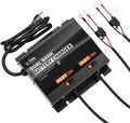 LiTime 2-Bank??43.8V 10A & 14.6V 10A Lithium Battery Charger for 36V(38.4V)/12V(12.8V) LiFePO4 Battery, AC-DC Smart Charger with IP65 Waterproof, LED Indicator for Boat, Golf Cart, RV and Home