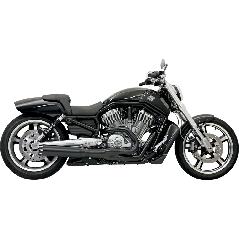 Bassani Road Rage II 2-into-1 B1-Power Series Black Exhaust System (1V38RB)