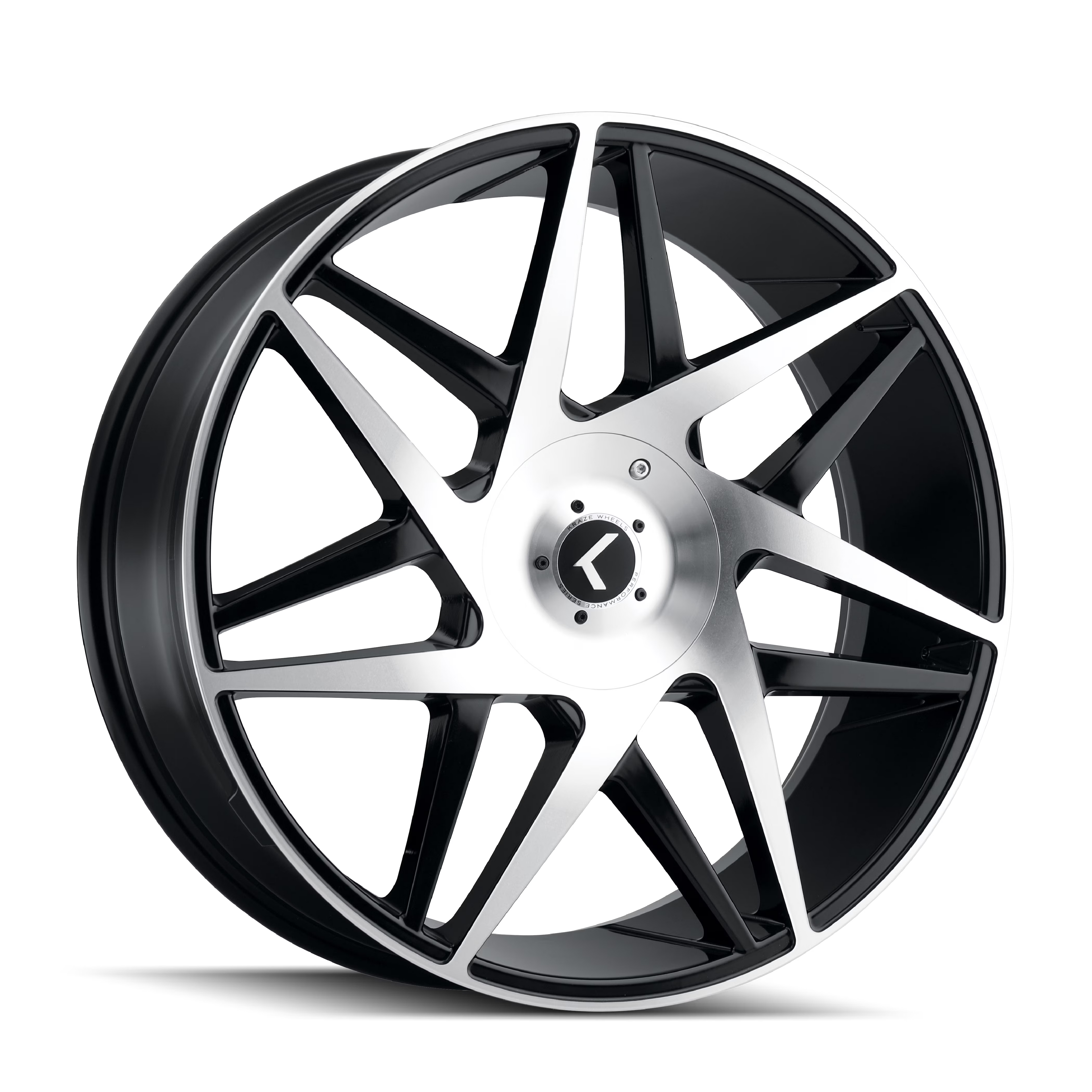 Kraze Phase-Kr192 20X8.5 5X112/5X114.3 38Et 72.62Cb Black/Machined