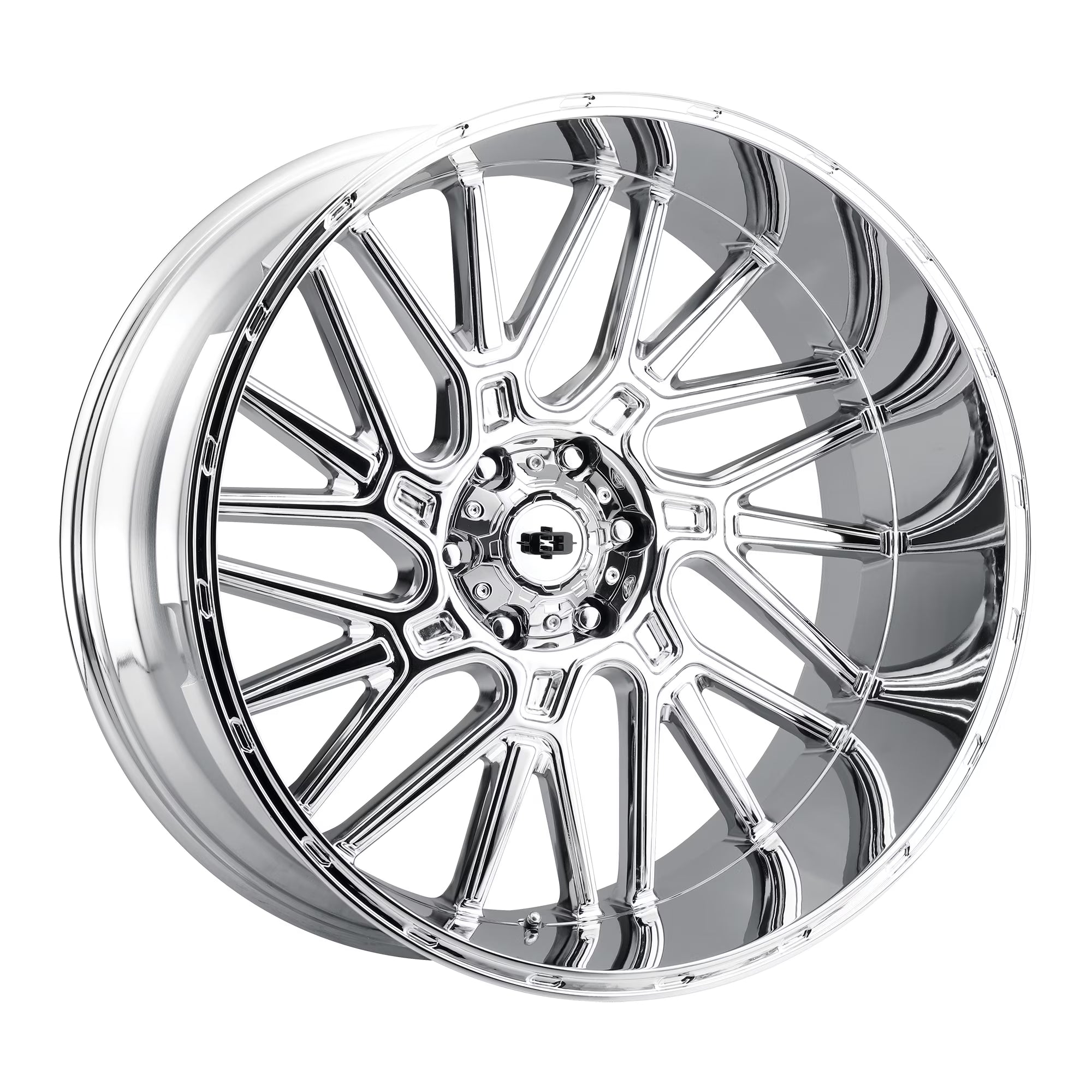 24x12 Vision 404 Brawl Chrome Wheel 5x5.5 (-51mm)