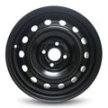For 2001-2005 Honda Civic 15 Inch Painted Black Rim - OE Direct Replacement - Road Ready Car Wheel