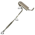 Stainless Steel Exhaust System Kit Compatible fits 2005?C2006 Chevrolet Equinox 3.4L, 2006-2009 Pontiac Torrent 3.4L ?C Direct Fit