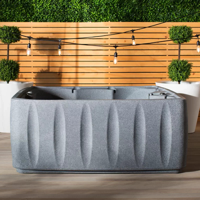 Aquarest Spas, Powered By Jacuzzi? Pumps 6 - Person 29 - Jet Square Plug And Play Hot Tub with Ozonator