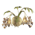 Elk Home Huarco 16¡å 2-light Glass Floral-shaped Wall Lamp in Sage Green