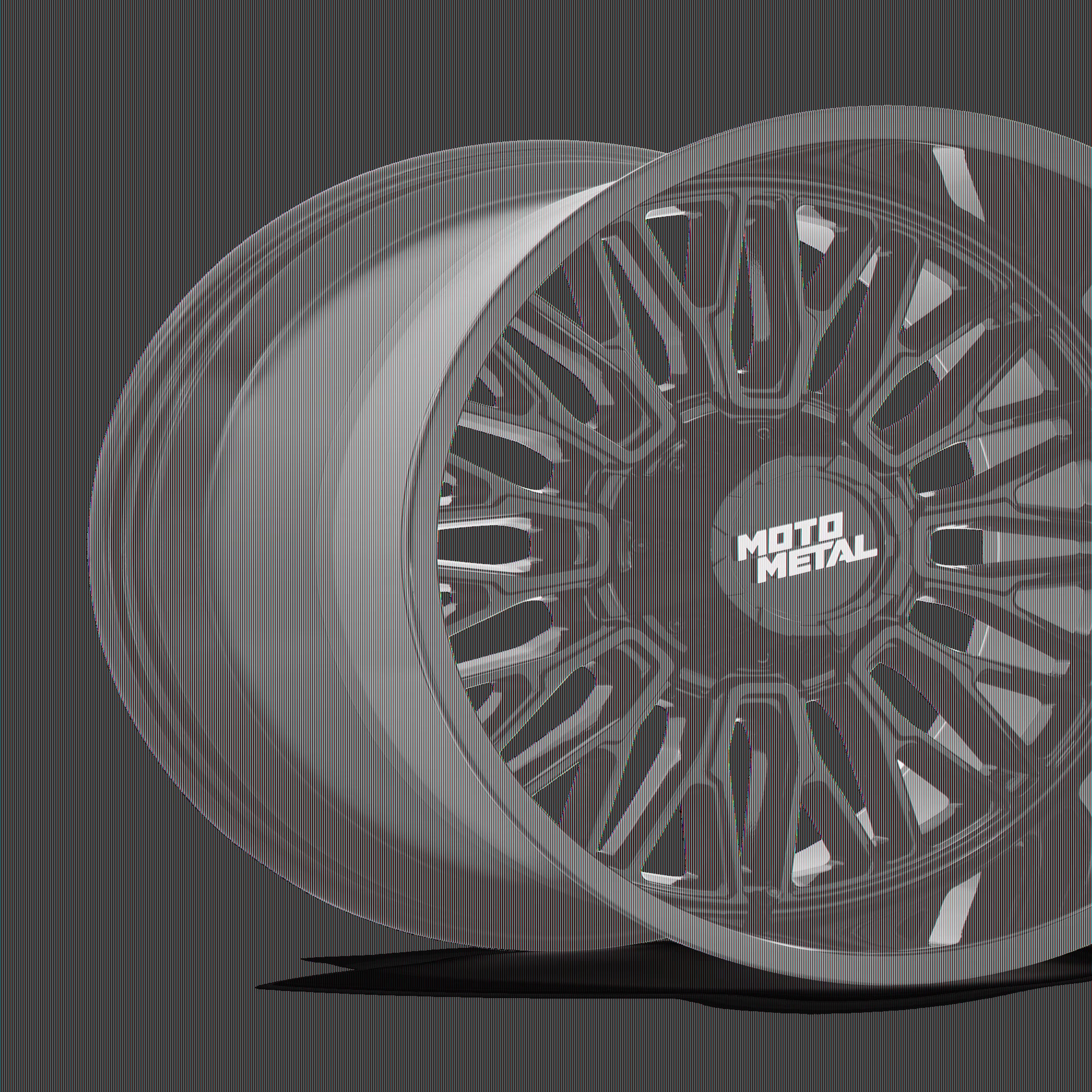 Moto Metal Cast Aluminum Rim MO809 22X12 8X170 G-BLK -44MM, MO809BX22128744N