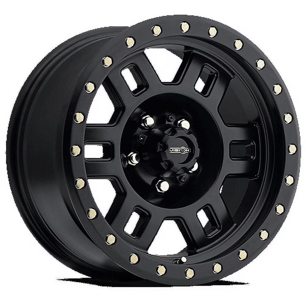 18  Vision Off-Road 398 Manx Matte Black Wheel 18x9 5x5 For Jeep Truck Rim -12mm