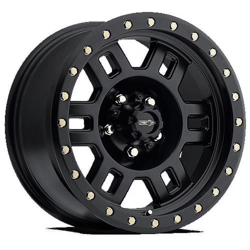 18  Vision Off-Road 398 Manx Matte Black Wheel 18x9 5x5 For Jeep Truck Rim -12mm