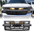 AMERICAN MODIFIED Grille w/LEDs for 19-21 Chevy Silverado 1500, Matte Black