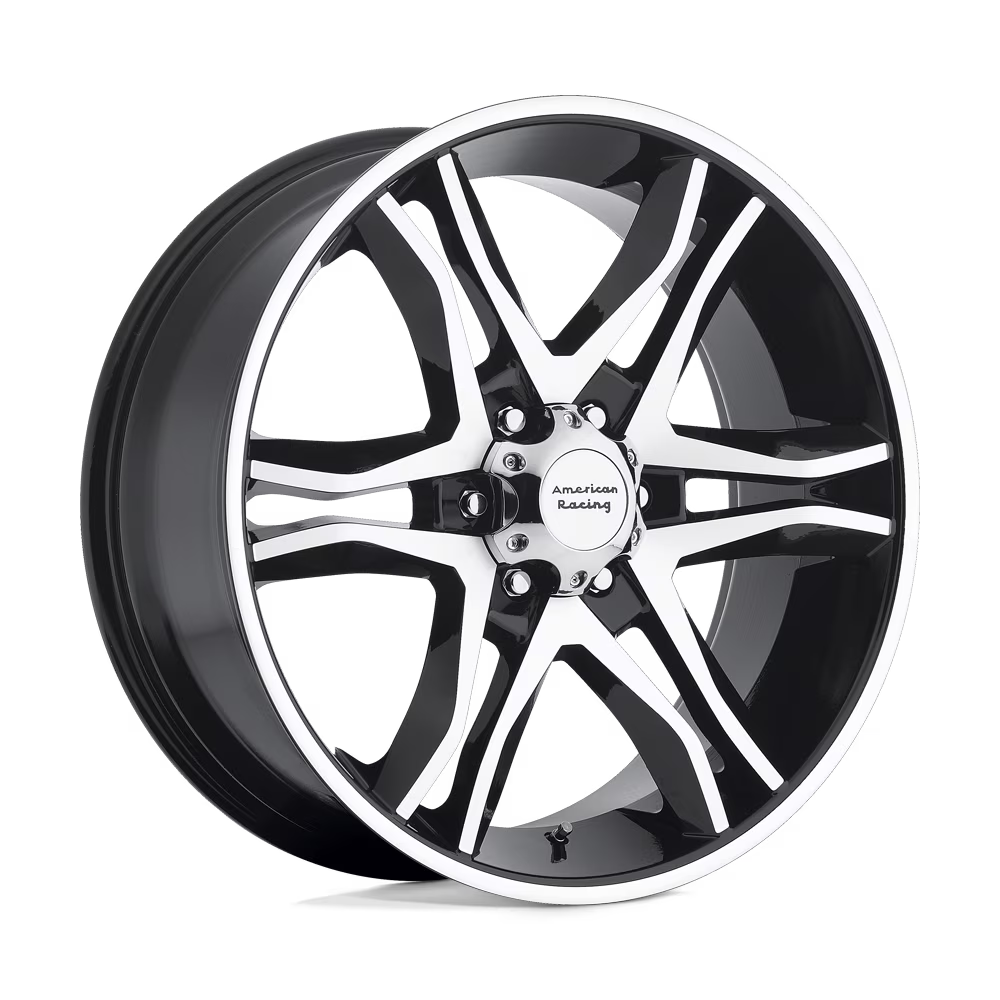 American Racing Aluminum Rim AR893 MAINLINE 18X8.5in Gloss Black Machined Finish, AR89388512330