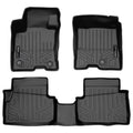 SMARTLINER Custom Fit All Weather Black 2 Row Floor Mat Liner Set Compatible With 2022-2025 Ford Maverick (Only Fits Hybrid Models)