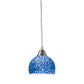 Elk Lighting 10143/1PB Pendants . Indoor Lighting. Blue