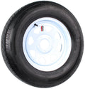 eCustomrim Radial Trailer Tire and Rim ST205/75R15 Load D 15x5 5-4.5 White Spoke Wheel
