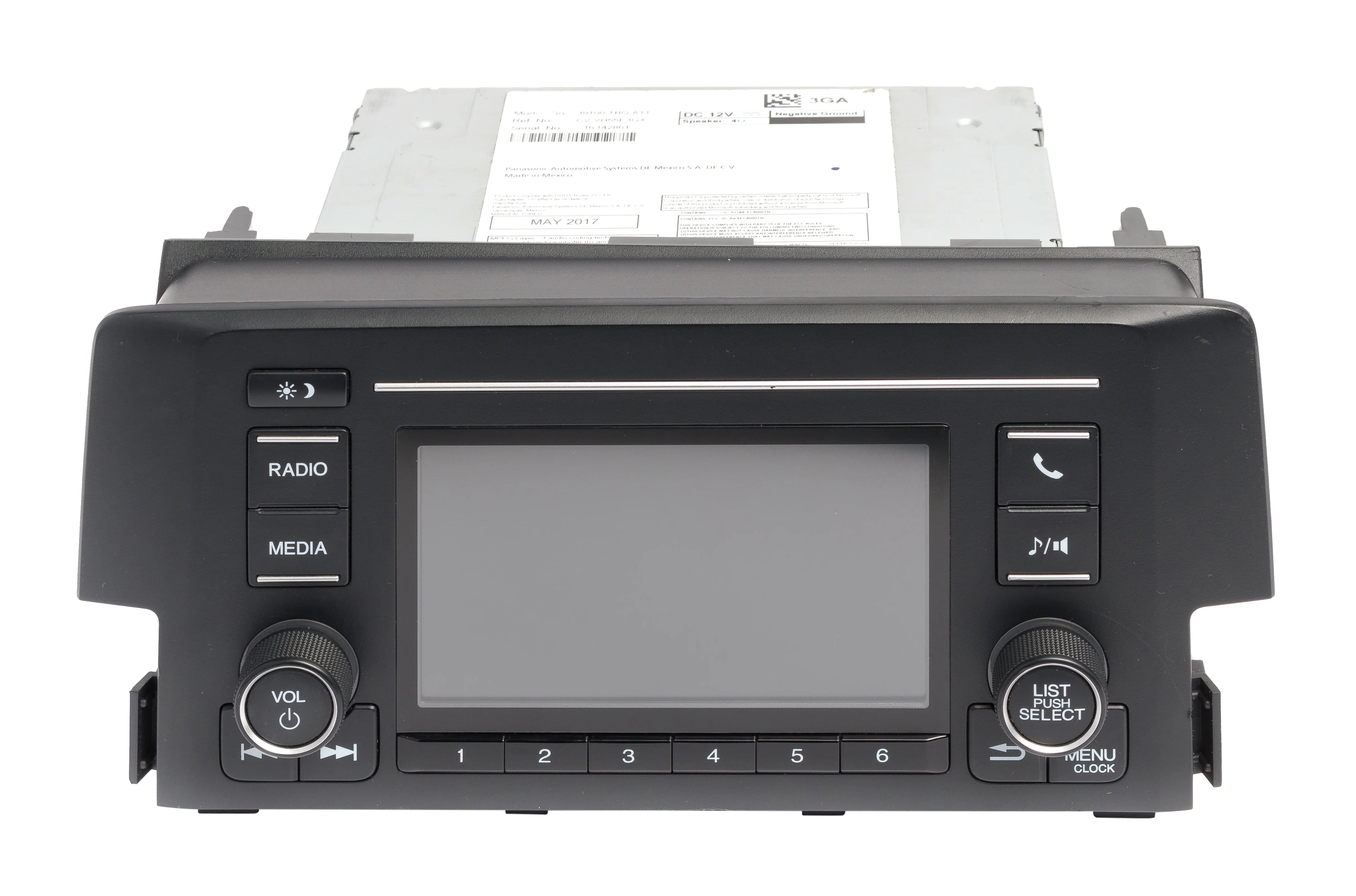 Restored 20162017 Honda Civic AM FM Radio Bluetooth Ready w Display Screen 39100TBGA11 (Refurbished)