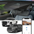 Fitcamx 4K Dash Cam for 2022-2024 Toyota Tundra & Sequoia 2023 2024 Limited SR SR5 TRD Pro Limited Platinum (Gen3), OEM Look, Plug & Play, 64GB