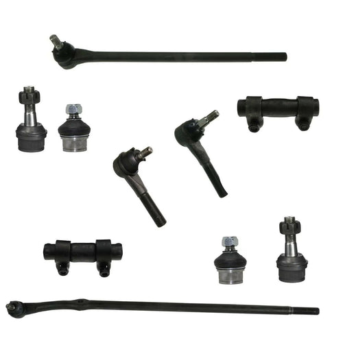 10 Pc Suspension Tie Rod Linkages Asjusting Sleeves Upper & Lower Ball Joints Left Right Kit Fits select: 1980-1996 FORD F150, 1980-1996 FORD BRONCO