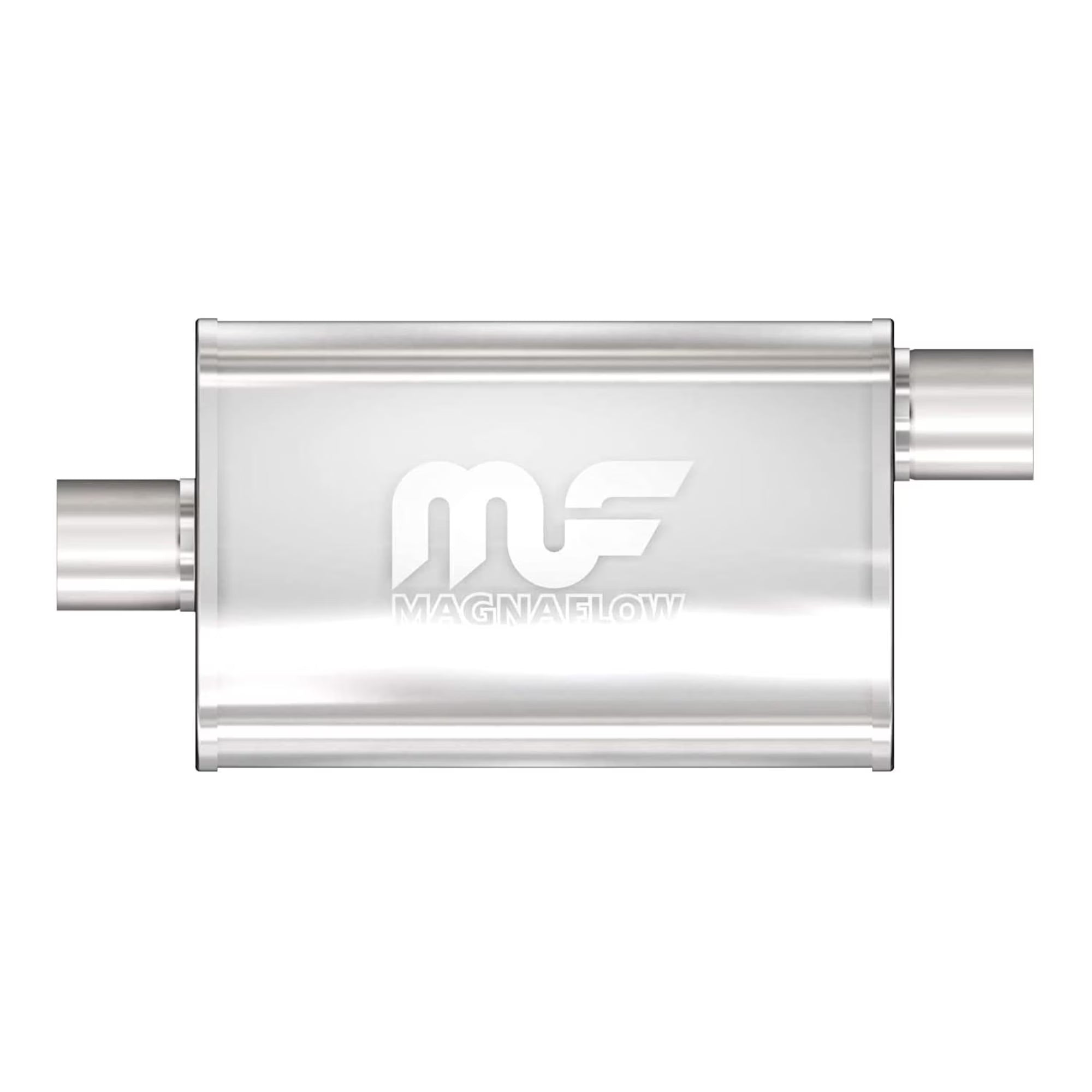 MagnaFlow Performance Muffler 11229: 3 Inlet/Outlet Universal Fit Stainless Steel