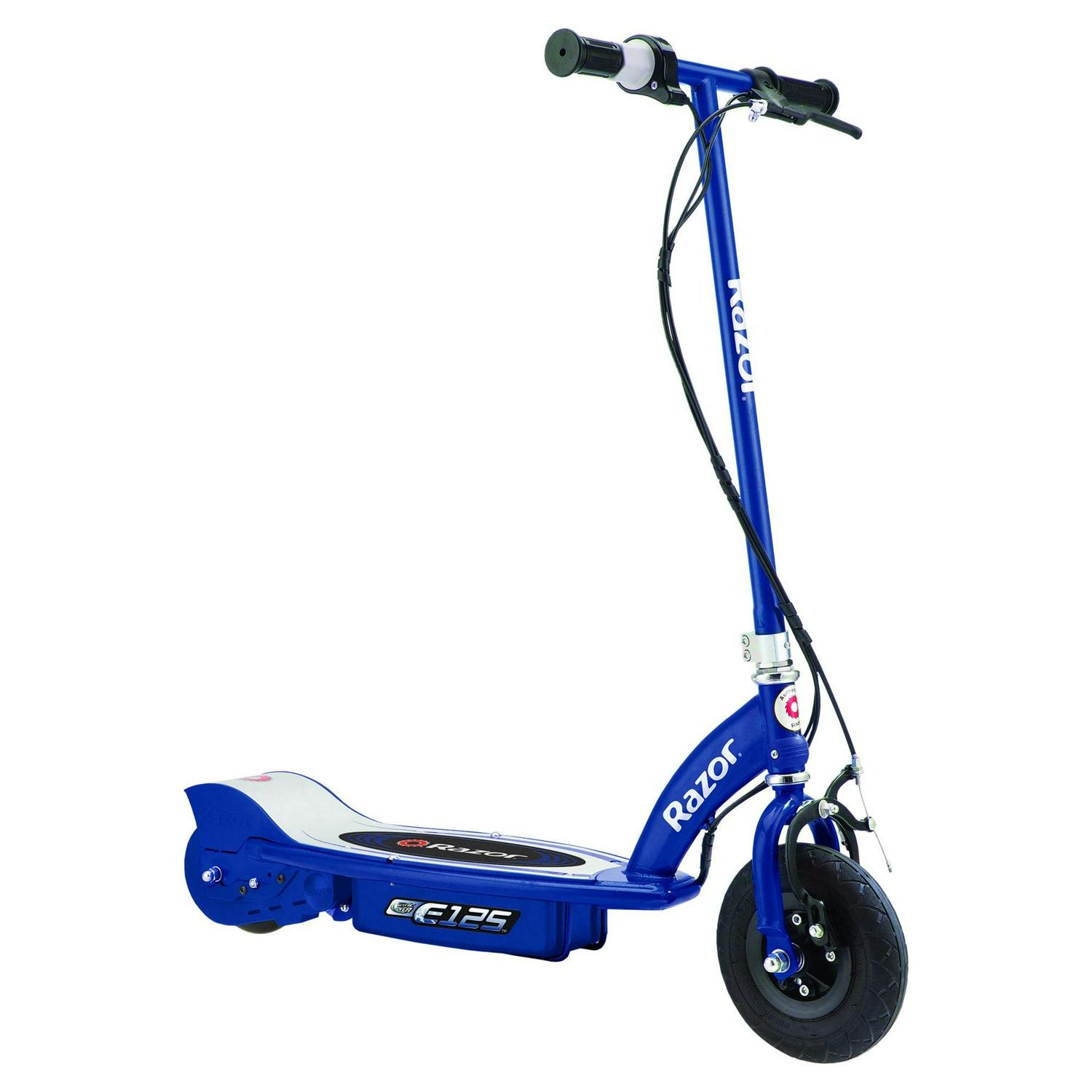 Razor E125 Kids Ride On 24V Motorized Battery Powered Electric Scooter Toy. Blue