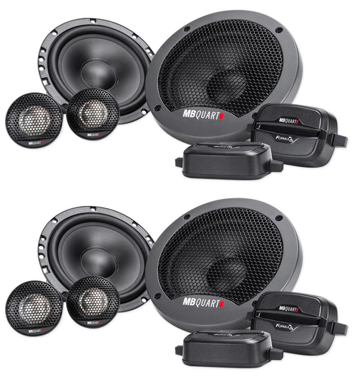 (2) Pairs MB QUART FSB216 6.5  280 Watt Car Audio Component Speakers