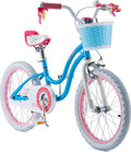 Royalbaby Girls Kids Bike Stargirl 18 In. Bicycle Basket Kickstand Blue Child-s Cycle
