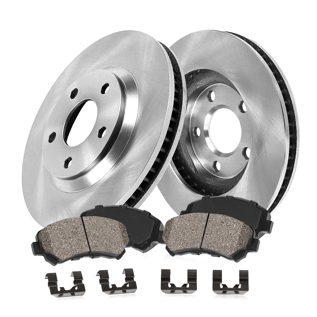 Callahan Brake Parts Brake Kit for PONTIAC SCION TOYOTA Select Models Front Replacement Brake Rotors with Ceramic Brake Pads EBYK018860