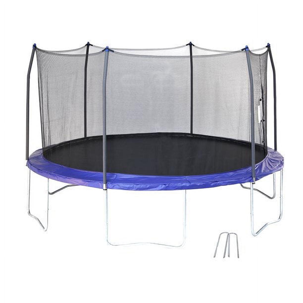 Skywalker Trampolines with Enclosure and Wind Stakes. Blue & Black. 14¡ä
