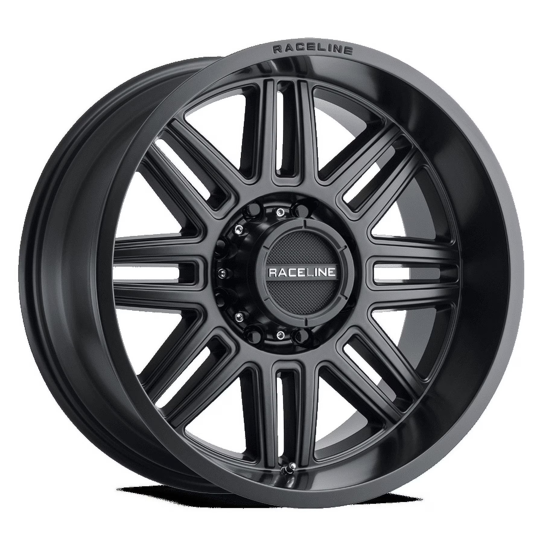 Raceline 948B-SPLIT 16  Cast Aluminum Wheel, SPLIT SATIN BLACK 16X8 8X170 -6mm Fits select: 1999-2004 FORD F250 SUPER DUTY, 2004 FORD F350 SUPER DUTY