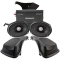 Kenwood 2-Channel Amplifier and Mounting Plate with 1 Pair of 6X9  Speakers and Lid Kit Package Designed to be Plug and Play System for 1998-2013 Street Glide Motorcycles