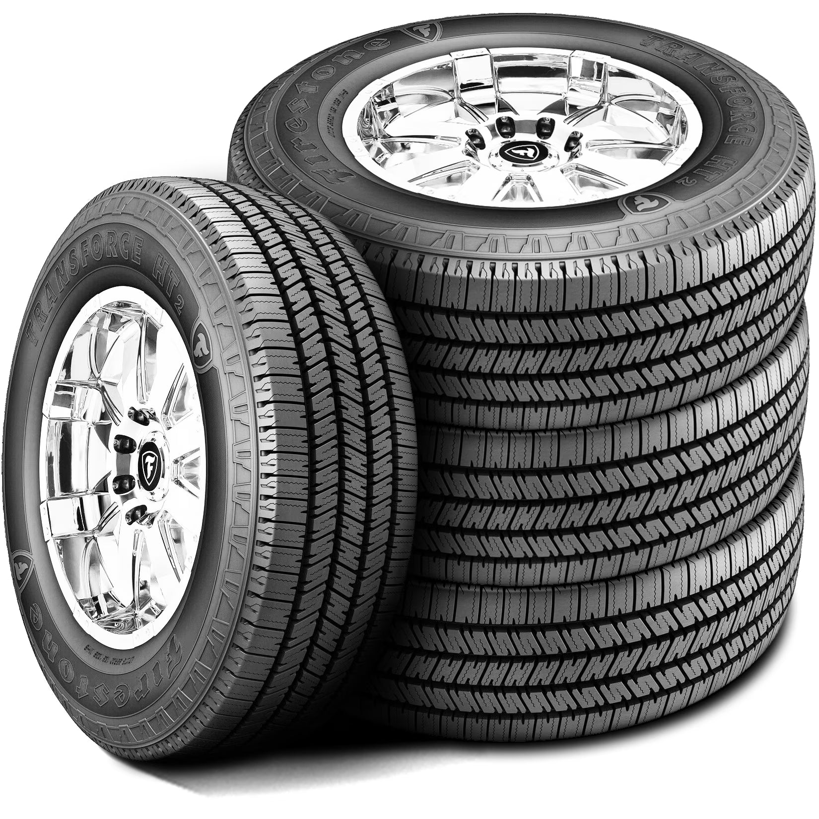 Set of 4 (FOUR) Firestone Transforce H/T2 LT 275/65R18 Load E 10 Ply Light Truck Tires Fits: 2019-23 Chevrolet Silverado 1500 LT Trail Boss, 2004-08 Ford F-150 FX4