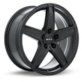 RTX FROST Custom Wheel - 18x8, 42 Offset, 5x114.3 Bolt Pattern, 67.1mm Hub - Satin Black Rim