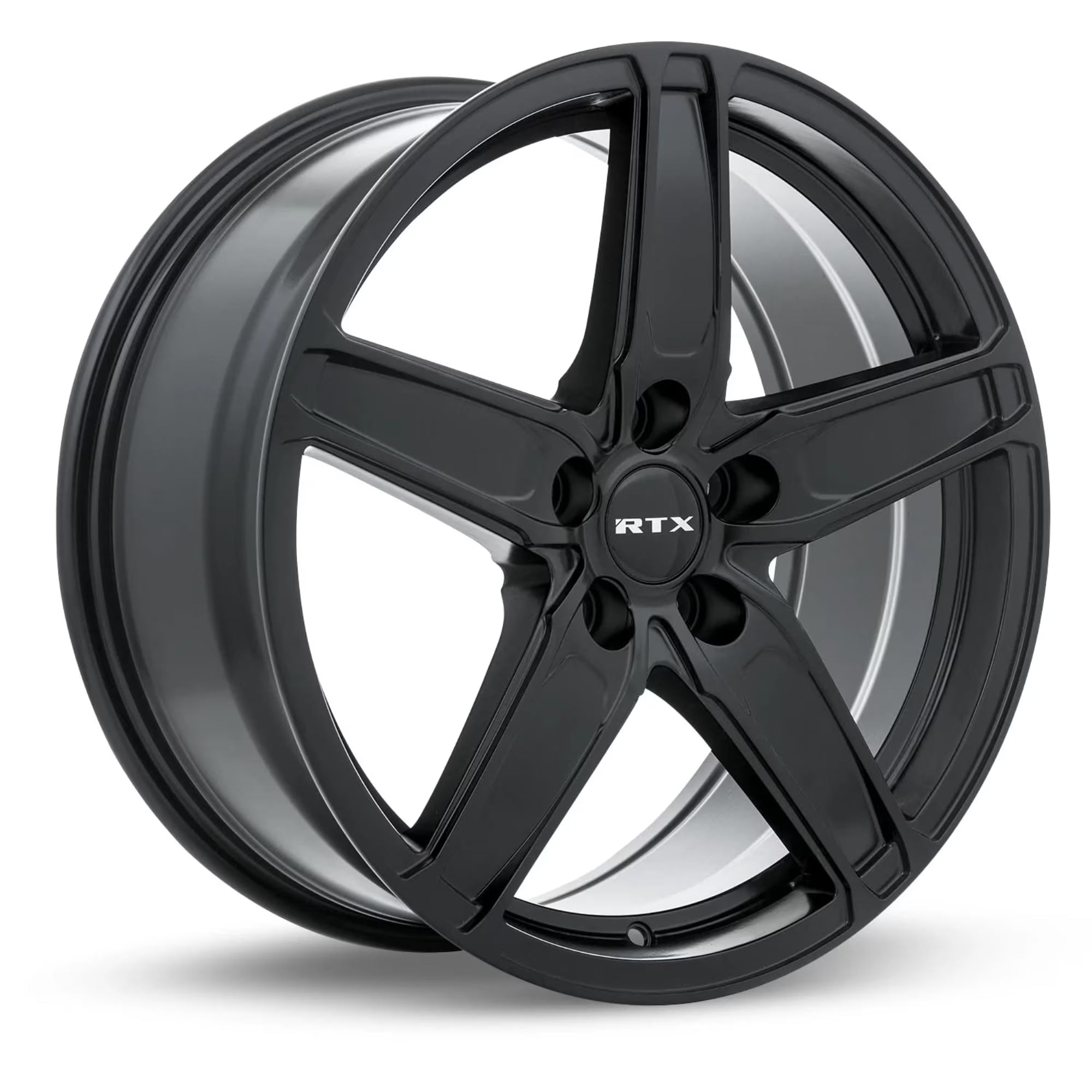 RTX FROST Custom Wheel - 18x8, 42 Offset, 5x114.3 Bolt Pattern, 67.1mm Hub - Satin Black Rim