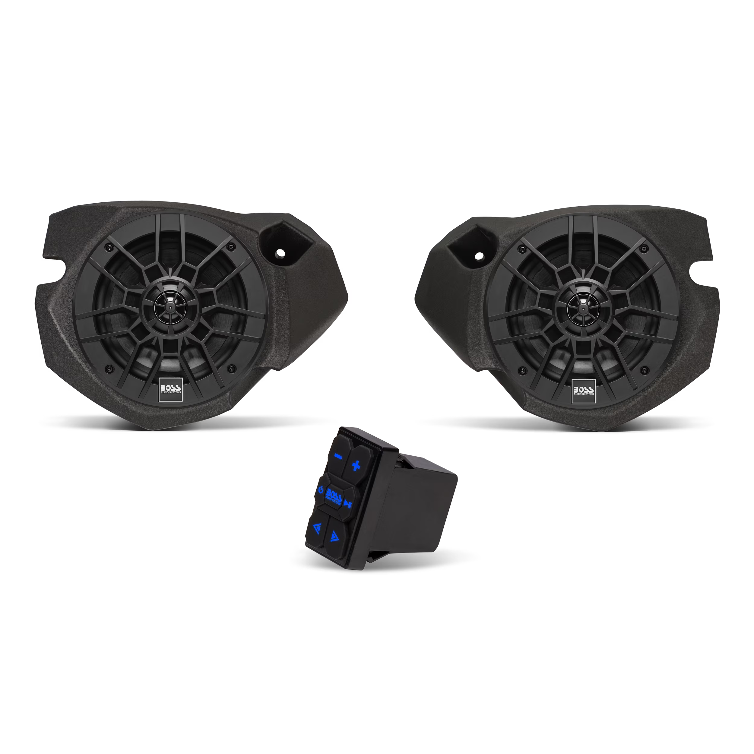 Restored BOSS Audio Systems BPRZR2S Polaris RZR Powered Speakers (Refurbished)
