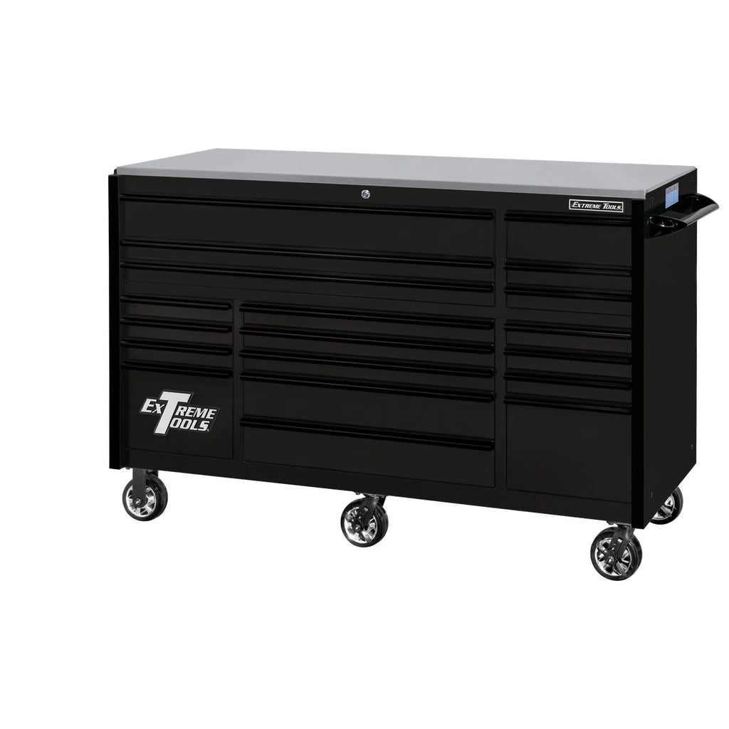Extreme Tools 72¡å x 30¡å, 19 Drawer Roller Cabinet with 250 lbs. drawer slides, RX 250 Series