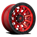 Fuel 1PC Aluminum Rim D113 COVERT BL - OFF ROAD ONLY 17X9in Candy Red Finish, D11317907545